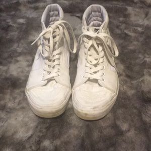 White high top vans